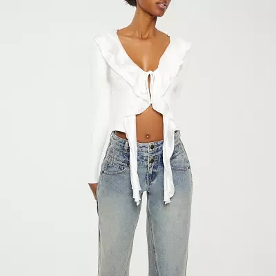 Forever 21 Juniors Womens Long Sleeve Pullover Sweater
