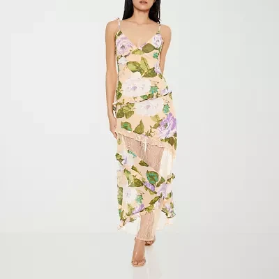 Forever 21 Womens Sleeveless Floral Midi Slip Dress Juniors