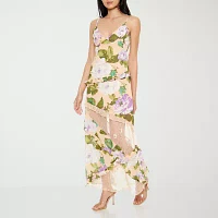Forever 21 Womens Sleeveless Floral Midi Slip Dress Juniors