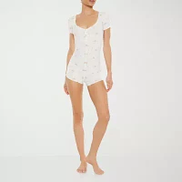 Forever 21 Womens Juniors Short Sleeve One Piece Pajama
