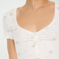 Forever 21 Womens Juniors Short Sleeve One Piece Pajama