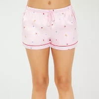 Forever 21 Womens Juniors Short Sleeve 2-pc. Shorts Pajama Set