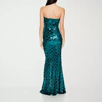 Forever 21 Womens Sequin Jacquard Midi Maxi Dress Juniors