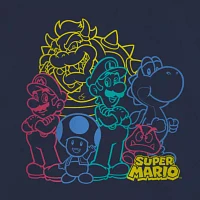 Little & Big Boys Crew Neck Short Sleeve Super Mario Graphic T-Shirt