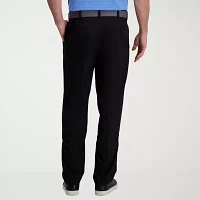 Haggar Cool Right Performance Flex Mens Classic Fit Pleated Front Pant