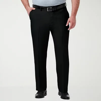 Haggar®Mens Big and Tall Premium Comfort  Classic Fit Flat Front Expandable Waist Dress Pants