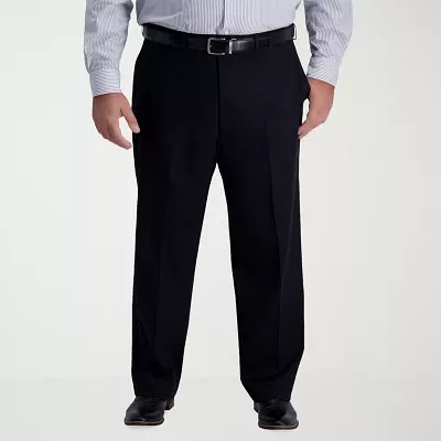 Haggar® Mens Iron Free Big and Tall Classic Fit Flat Front Khaki Pant