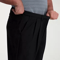 Haggar® Mens Cool Right Performance Big and Tall Classic Fit Pleated Pant