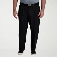 Haggar® Mens Cool Right Performance Big and Tall Classic Fit Pleated Pant