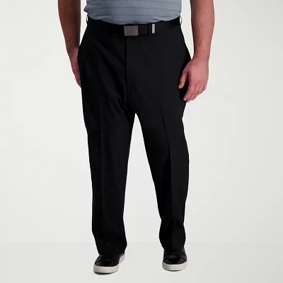 Haggar Cool Right Performance Flex Mens Big Classic Fit Flat Front Pant