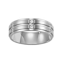 Men's 7mm Diamond Band Stainless Steel