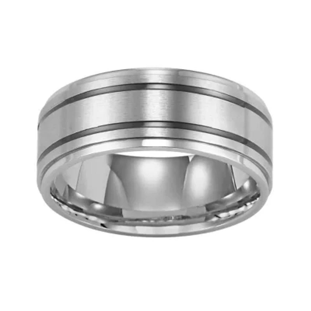 Stainless Steel Ring, Mens 9mm Band