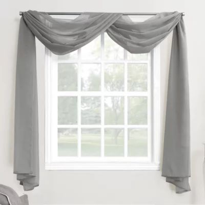 No. 918 Emily Sheer Voile Window Scarf Valance