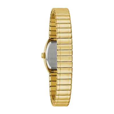 Caravelle Designed By Bulova Womens Gold Tone Stainless Steel Expansion Watch 44l261