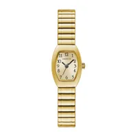 Caravelle Designed By Bulova Womens Gold Tone Stainless Steel Expansion Watch 44l261