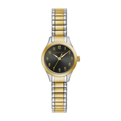 Caravelle Designed By Bulova Womens Two Tone Stainless Steel Expansion Watch 45l185