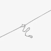 Silver Treasures Smiley Face Womens Sterling Silver Pendant Necklaces