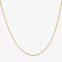 Silver Treasures Made In Italy 14K Gold Over Silver 18 Inch Rope Chain Necklace