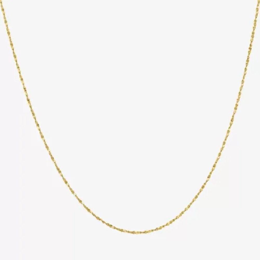 Silver Treasures Made In Italy 14K Gold Over Silver 18 Inch Cable Chain Necklace