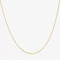 Silver Treasures Made In Italy 14K Gold Over Silver 18 Inch Cable Chain Necklace