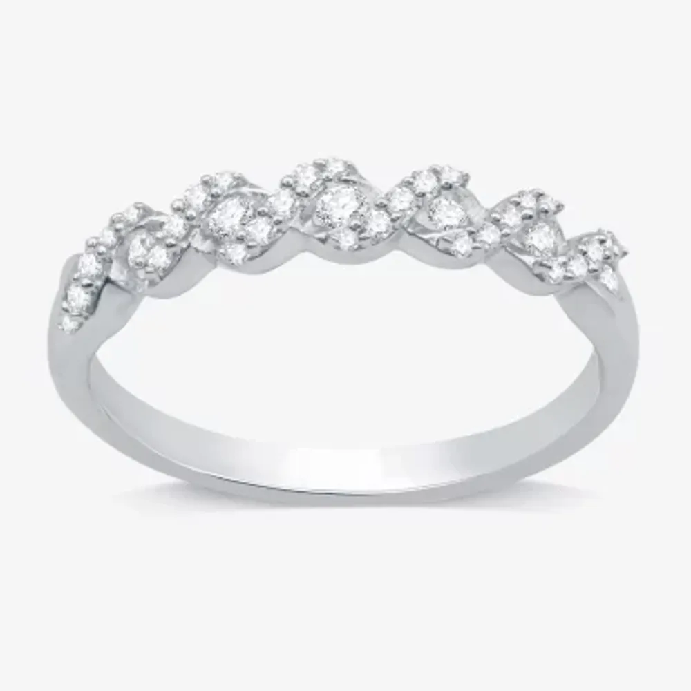 I Said Yes (H-I / I1) 1/4 CT. T.W. Lab Grown White Diamond Sterling Silver Anniversary Wedding Band