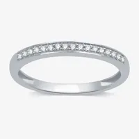 I Said Yes (H-I / I1) 1/10 CT. T.W. Lab Grown White Diamond Sterling Silver Band