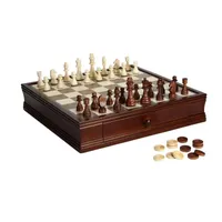 Hathaway Wooden Chess Set With Storage Drawer