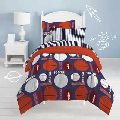 Dream Factory All Sports 5-pc. Complete Bedding Set with Sheets