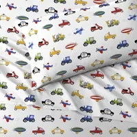 Dream Factory Trains Trucks Sheet Set