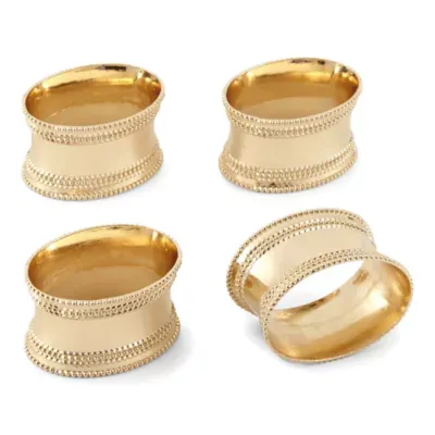 Homewear Gold 4-pc. Napkin Ring