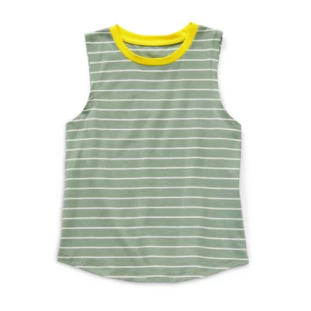 Solid Fitted Tank Top for Girls