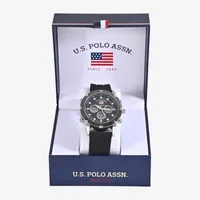 U.S. Polo Assn. Mens Black Strap Watch Us9799jc