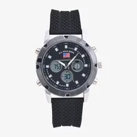 U.S. Polo Assn. Mens Black Strap Watch Us9799jc