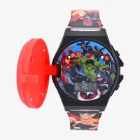 Avengers Marvel Boys Digital Multicolor Strap Watch Avg4523jc