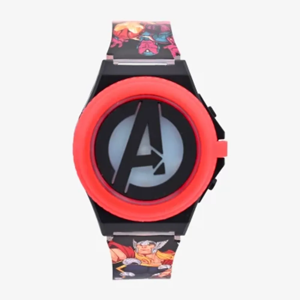 Avengers Marvel Boys Digital Multicolor Strap Watch Avg4523jc