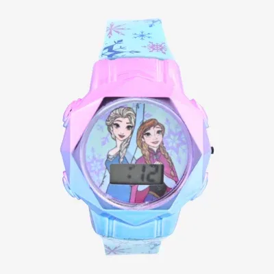 Disney Frozen Girls Digital Multicolor Strap Watch Fzn4794jc