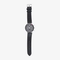 Geneva Mens Black Strap Watch Mac5151jc