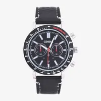 Geneva Mens Black Strap Watch Mac5151jc