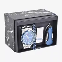 Mens Silver Tone 4-pc. Watch Boxed Set Mac7112jc