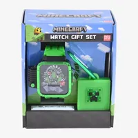 Minecraft Boys Green 2-pc. Watch Boxed Set Min40066jc