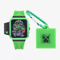 Minecraft Boys Green 2-pc. Watch Boxed Set Min40066jc