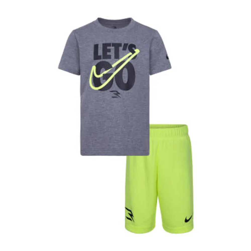 Nike 3BRAND by Russell Wilson Little Boys 2-pc. Short Set - JCPenney