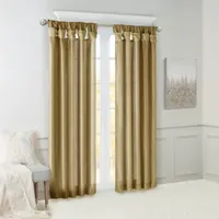 Madison Park Natalie Twisted Tab Light-Filtering Top Single Curtain Panel