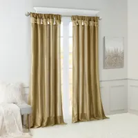 Madison Park Natalie Twisted Tab Light-Filtering Top Single Curtain Panel