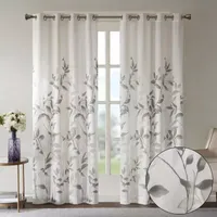 Madison Park Vera Sheer Grommet Top Single Curtain Panel