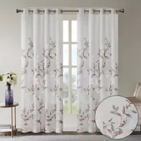 Madison Park Vera Sheer Grommet Top Single Curtain Panel