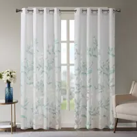 Madison Park Vera Sheer Grommet Top Single Curtain Panel