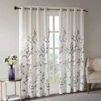 Madison Park Vera Sheer Grommet Top Single Curtain Panel