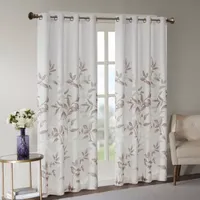 Madison Park Vera Sheer Grommet Top Single Curtain Panel