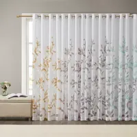 Madison Park Vera Sheer Grommet Top Single Curtain Panel